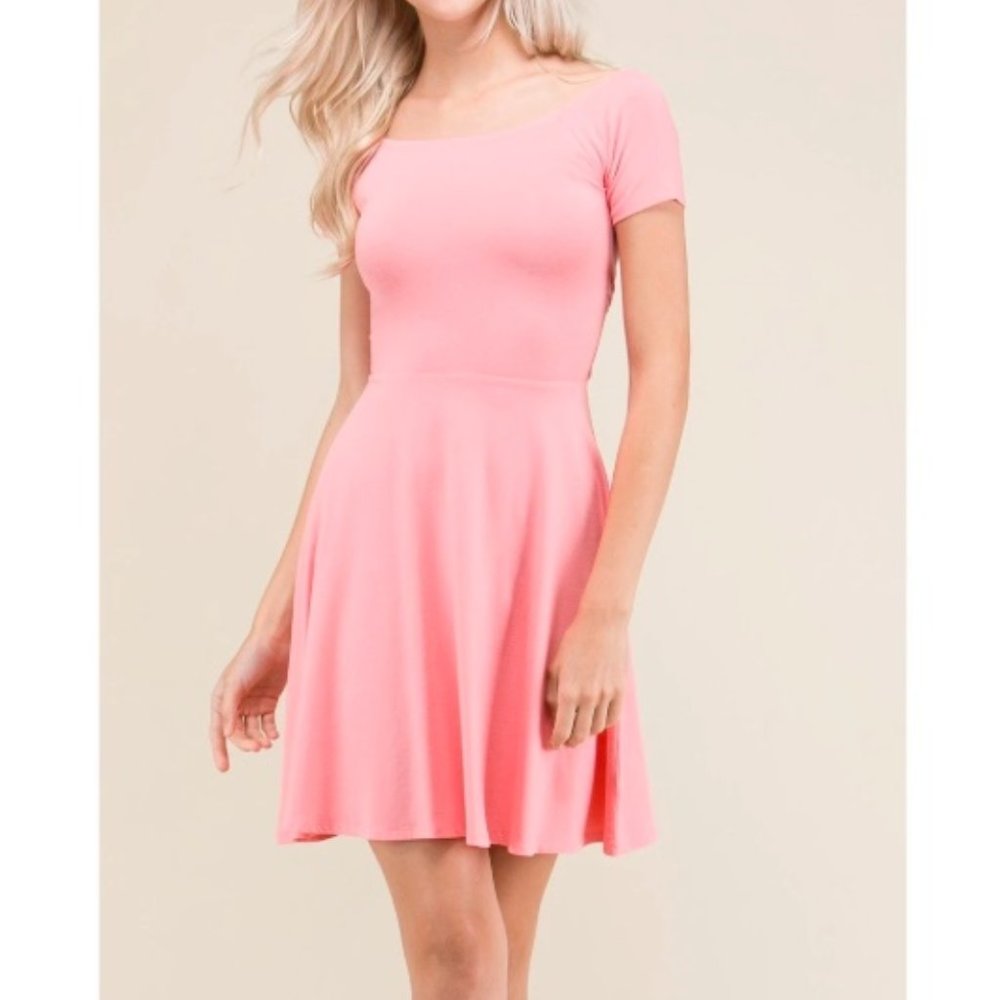 Pink Cross Back Dress  *ALL ITEMS ARE NEW, FROM MY CLOSED BOUTIQUE* #8684